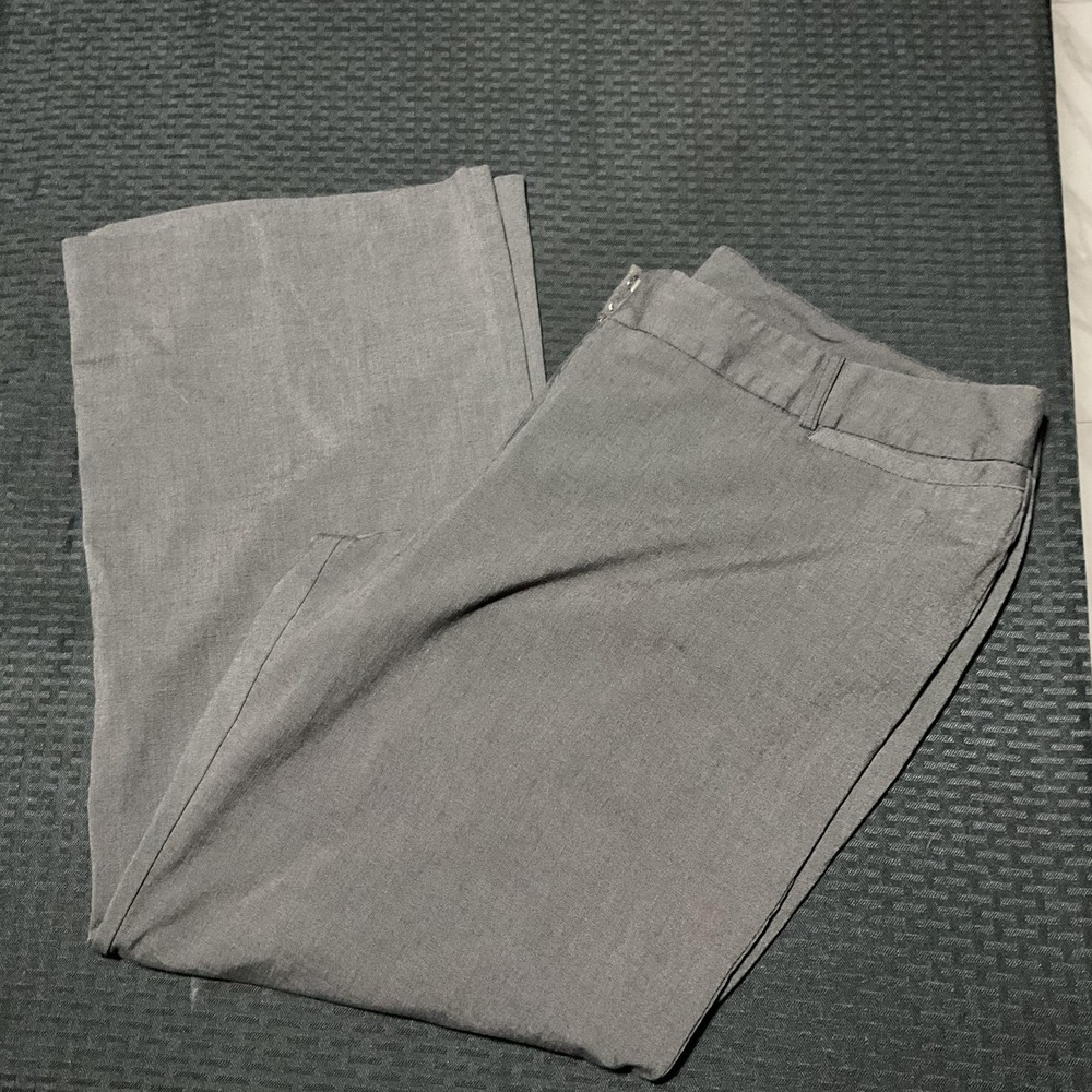 Worthington Pants Womens 20W Gray Dress Slacks Stretch Workwear Career